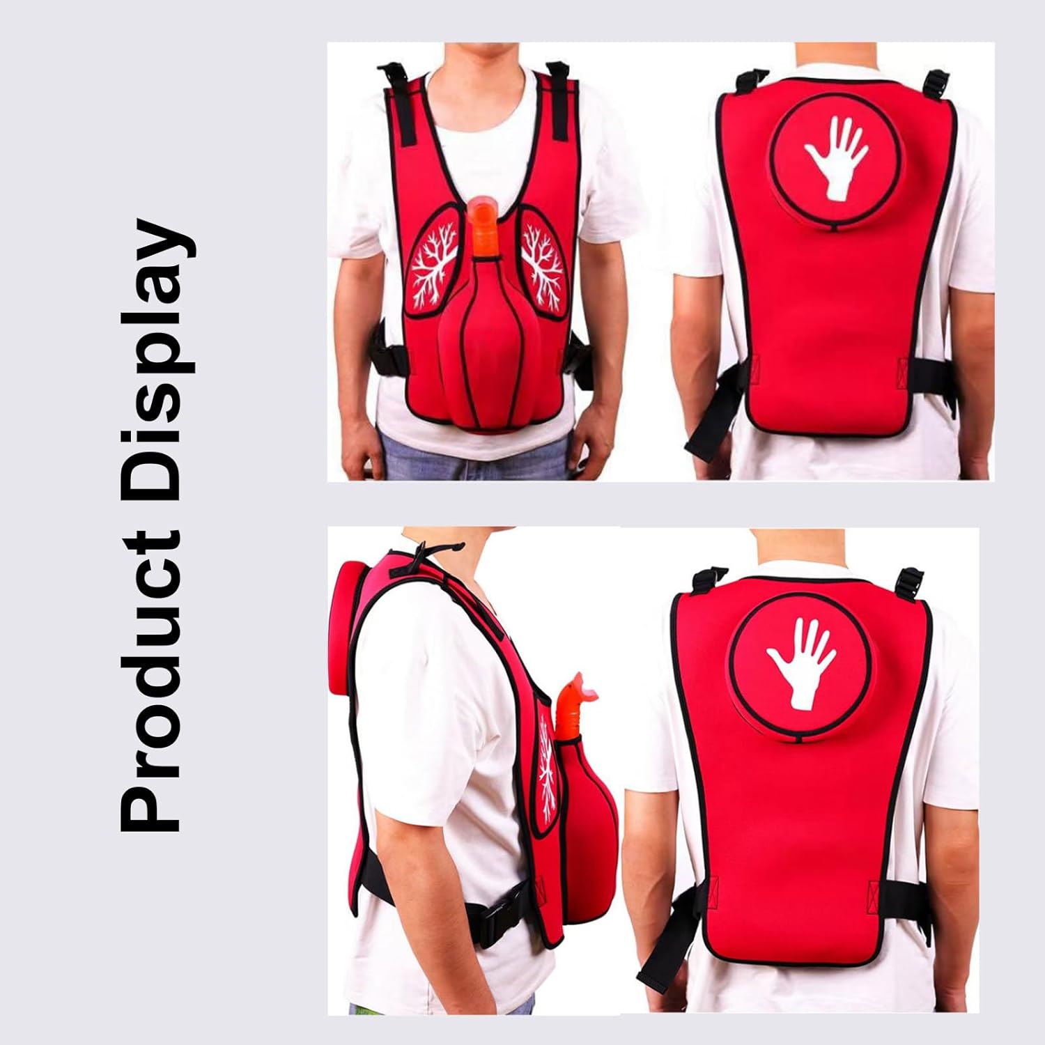 Anti Choking Airway Obstruction Simulation Training Vest, Wearable CPR First Aid Training, for School Student Education Teaching Accessories