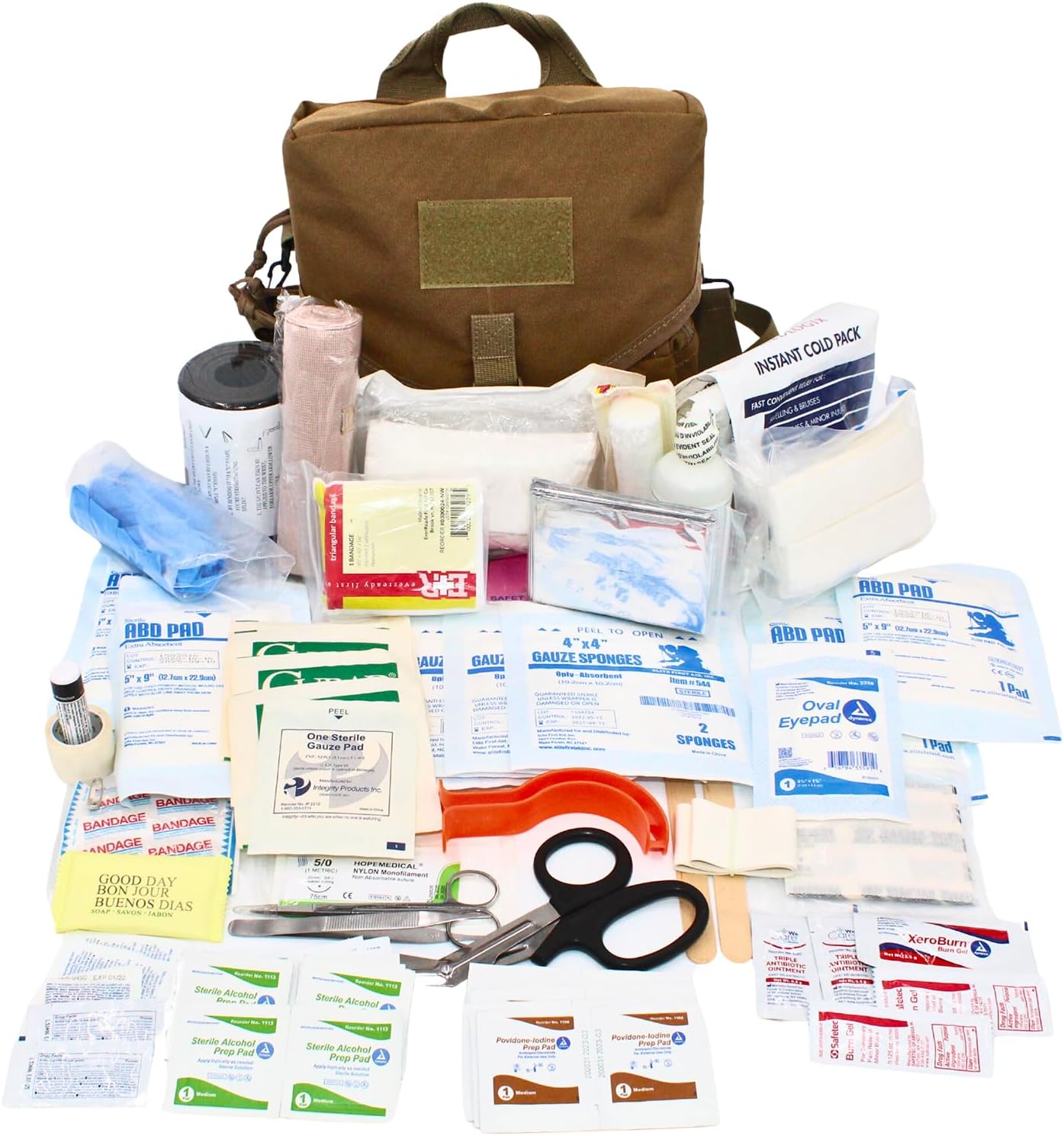 Luminary Family Medical Kit – Complete Emergency First Aid Solution for Home & Outdoor Adventures | Durable, Compact & Organized | for Families, Travelers, and Pets | HSA/FSA Eligible (Coyote Tan)