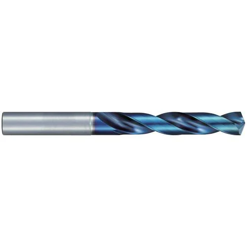 #2 Dia. × 6 mm Shank × 42 mm Flute Length × 82 mm OAL, Jobber, 135°, Aqua Revo D, 2 Flute, External, Solid Carbide Drill