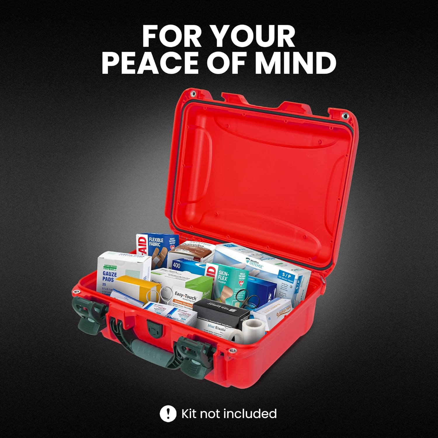 NANUK 920 Waterproof First Aid Box Empty – Durable, Medical First Aid Organizer Case, IP67-Rated, Dustproof, Impact-Resistant, and Floats (7.4