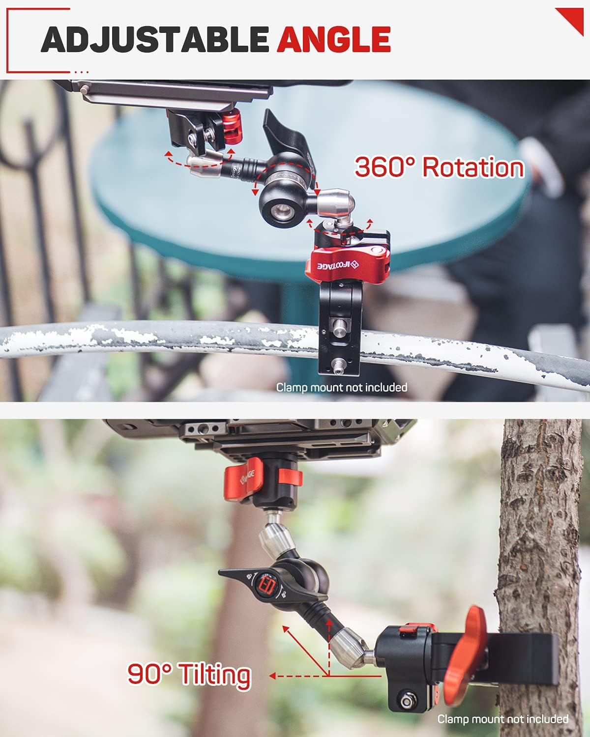 IFOOTAGE 11'' Magic Arm, Adjustable Spider Crab Magic Arm, 32