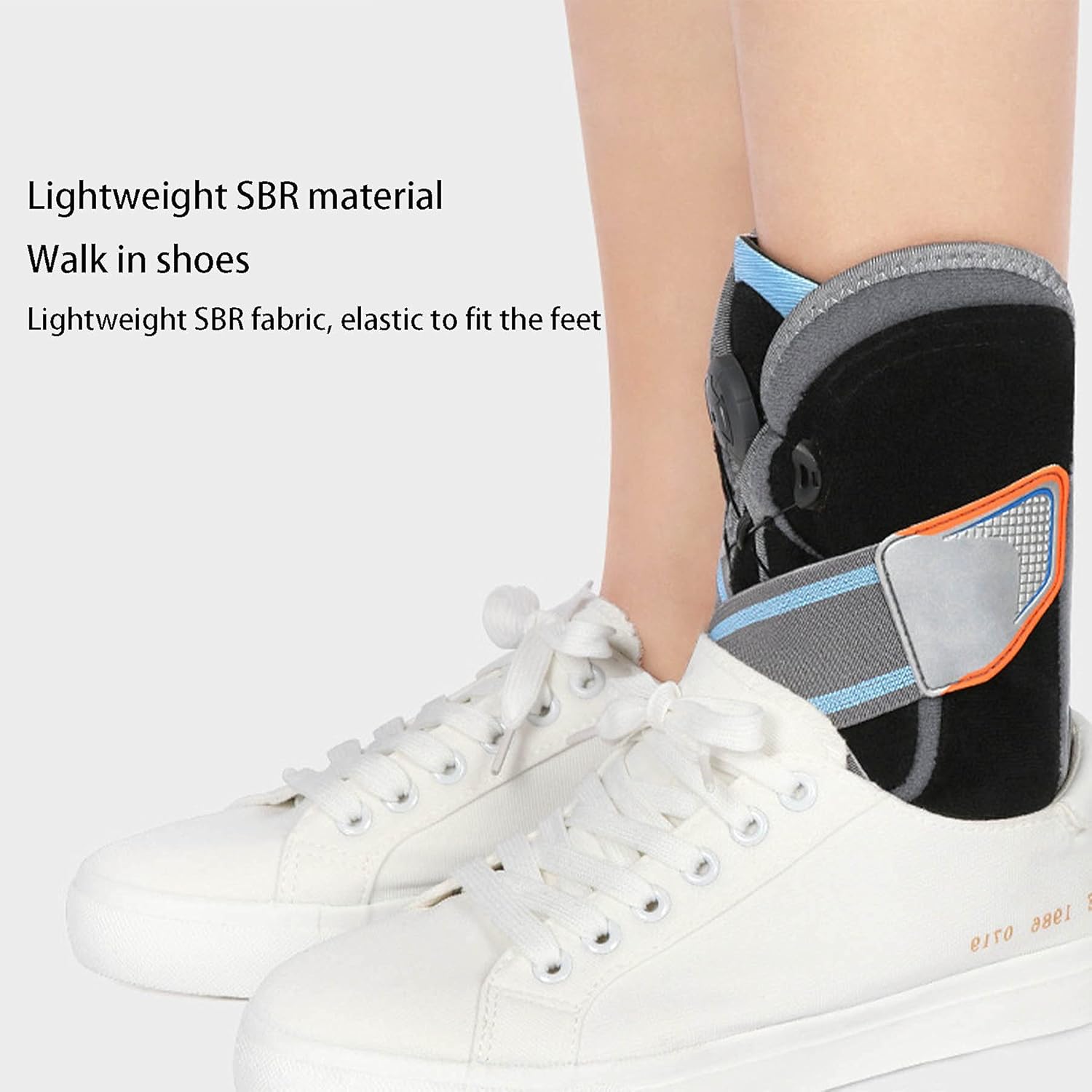 Ankle Support Brace Stirrup Ankle Splint for Pain Relief Injury Recovery Strain Sprain Tendonitis Post-op Cast Support Inside and Outside Support Injury ​Protection for Women Men,Lager