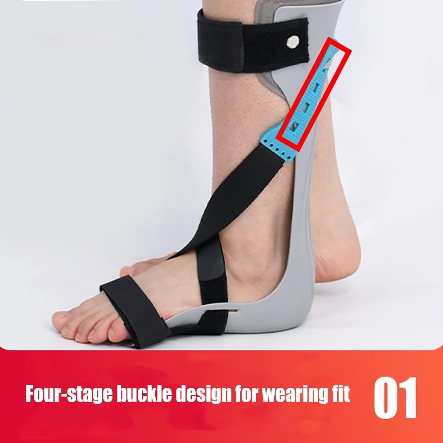 Foot Drop Orthosis Brace Ankle-Foot Orthosis Ankle And Foot Fixation Brace Varus Valgus Foot Corrective Shoes For Foot Drop, Nerve Injury, Foot Position, Relieve Pain (Color : Right, Size : Small)