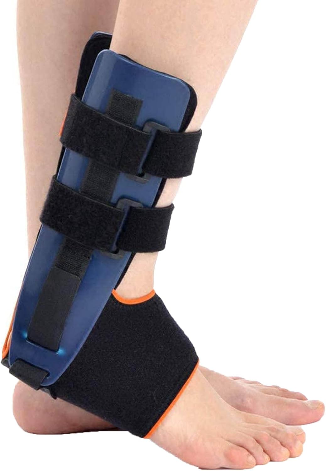 Ankle Stabilizer Brace Stabilizing Stirrup Splint for Sprains Tendonitis Post-op Cast Ankle Support Brace for Ankle Sprains Reversible Left Right Foots Support Injury Protection,Blue