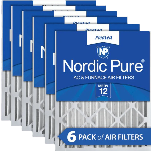 Nordic Pure MERV 12 4-inch Pleated Furnace Filters