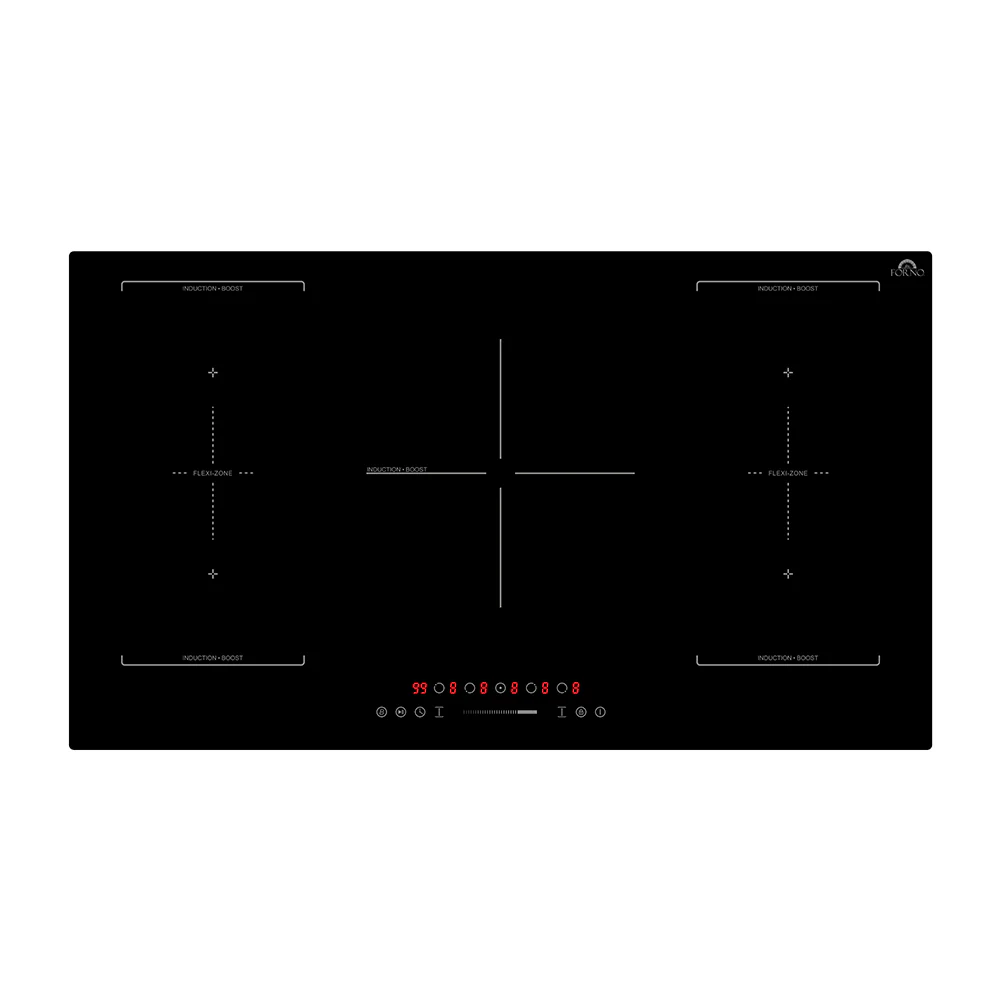 Forno Ornonzo 36-Inch Induction Cooktop, 5 Zones, 2 Flex-Zones, 10200W, Touch Control, 9 Power Levels (FCTIN0569-36)