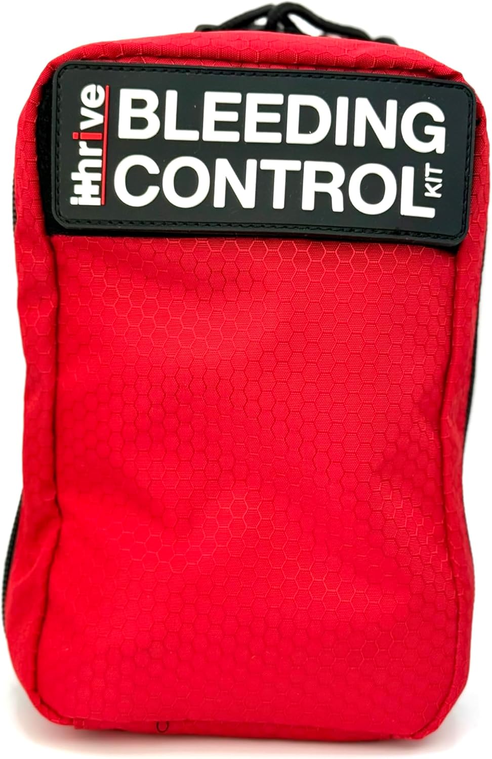 Basic Bleeding Control Kit from iThrive Medical - Stop The Bleed Kit with CAT Tourniquet, Trauma Dressing, Gauze & More - Public Access Emergency First Aid Kit in Red Nylon Bag