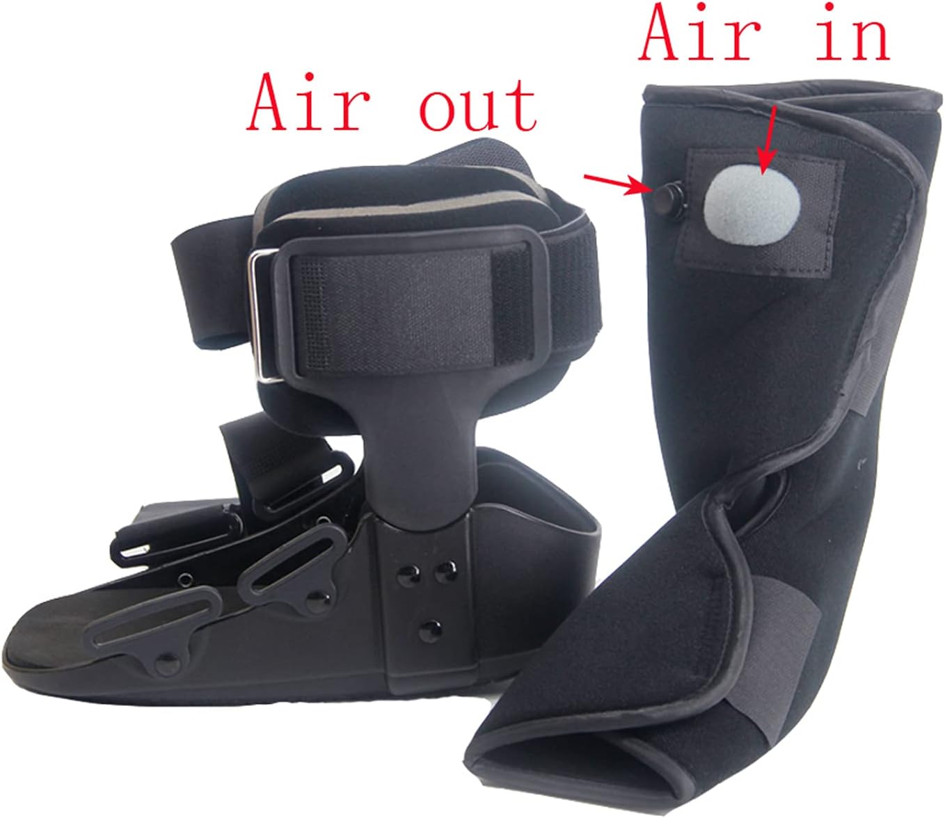 Ankle Fracture Fix Boots Non-Slip Walker Brace Foot Orthosis Walking Boot Plantar Fasciitis Splint Ankle Braces Complete Care for Pressure Pain Relief,S
