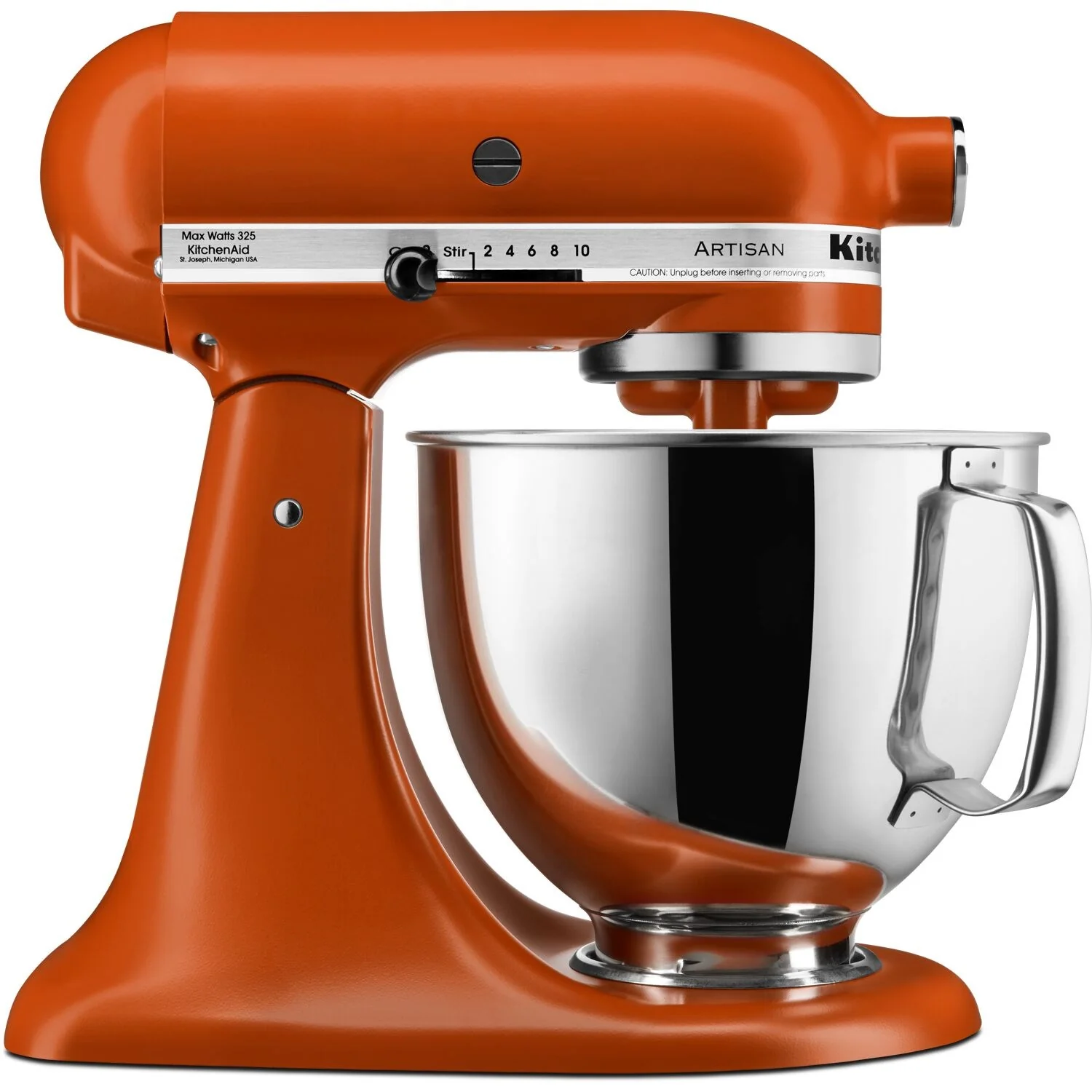 KitchenAid Artisan 5-Quart Tilt-Head Stand Mixer in Scorched Orange (KSM150PSSC)