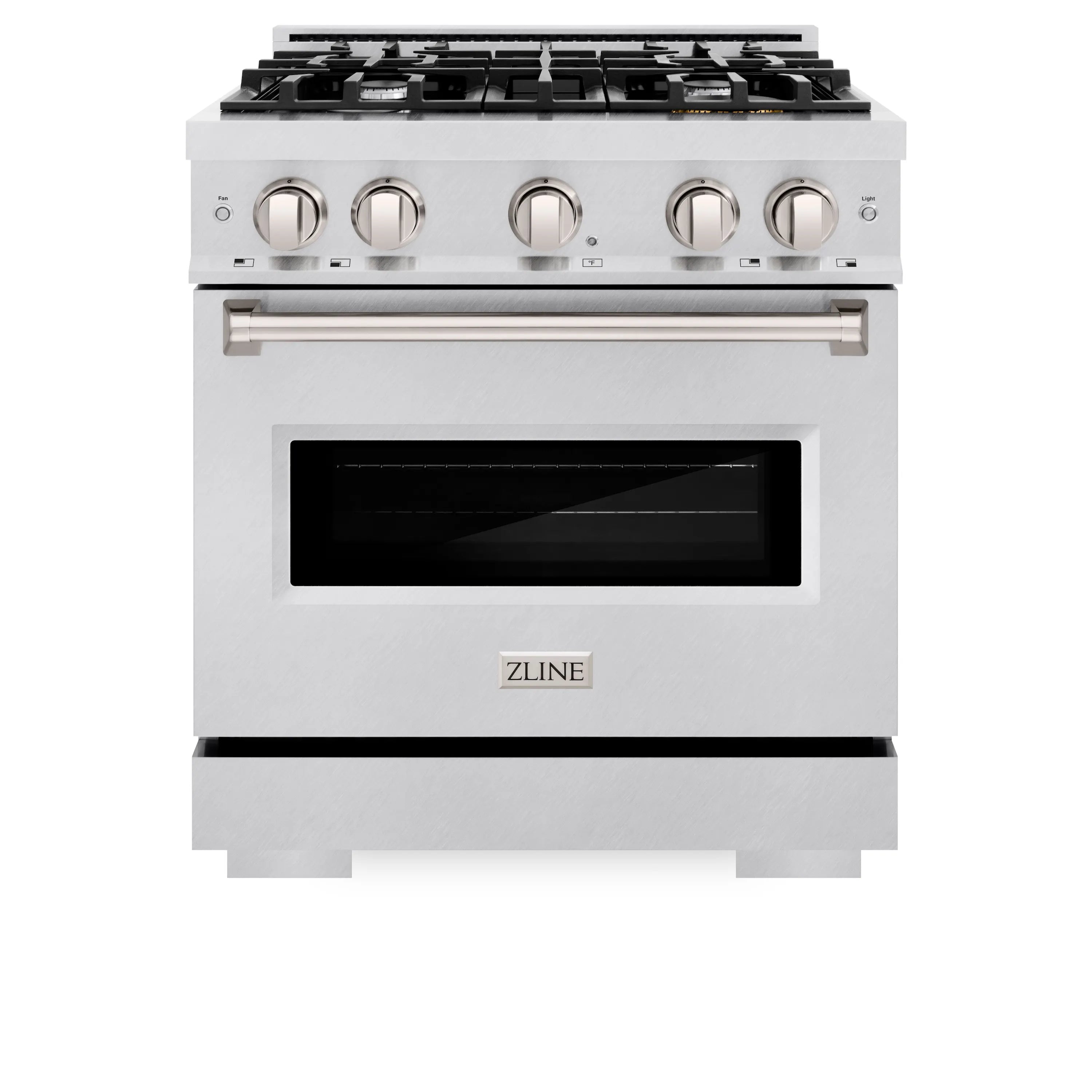 ZLINE 30-Inch Classic Series Gas Range with 4 Gas Burner Cooktop and 4.2 Cu. Ft. Gas Convection Oven  in Satin Stainless Steel (CGRS-30)
