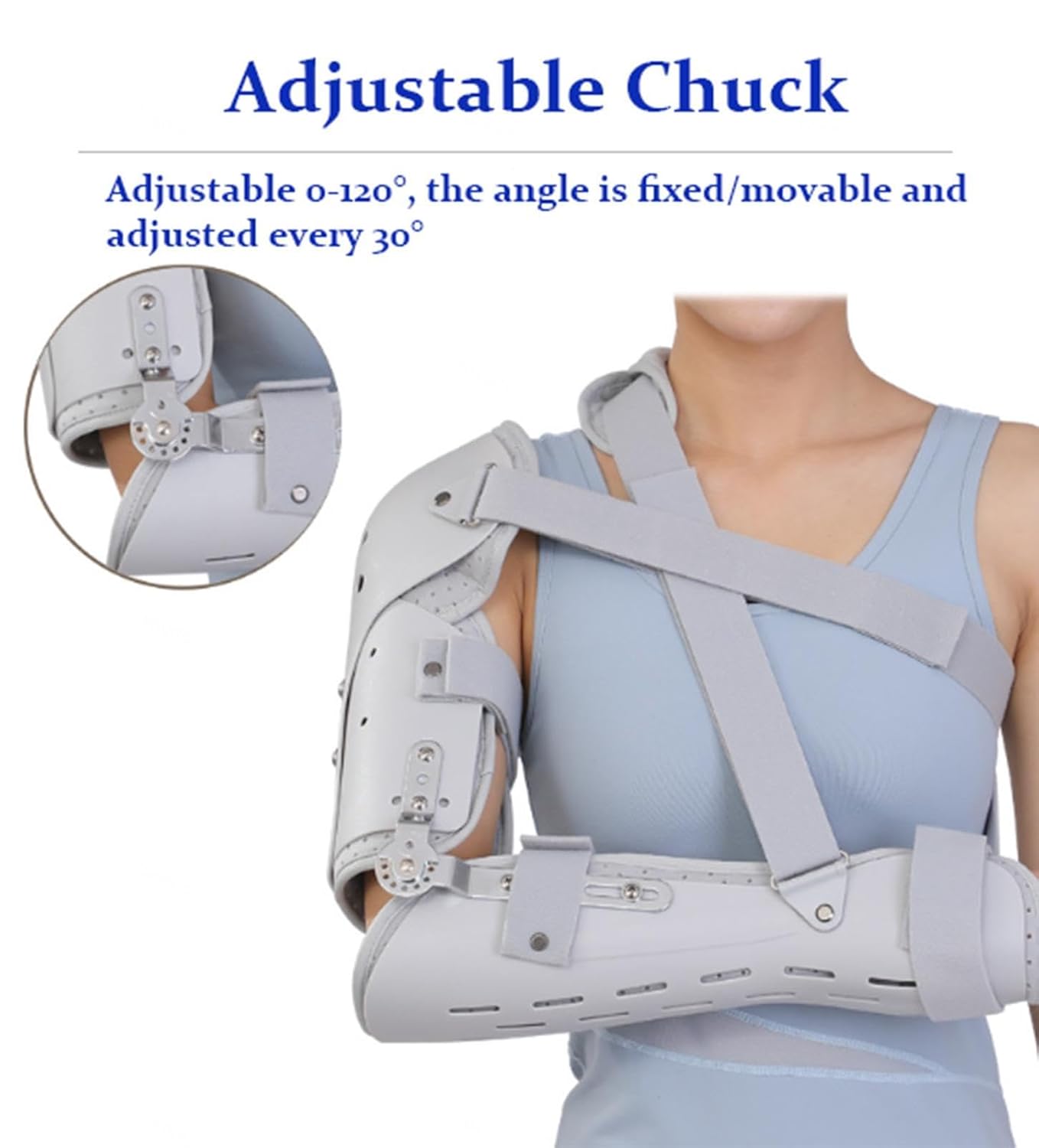 Hinged Elbow Brace for Men and Women, Adjustable Elbow Splint Immobilizer for Tendonitis,Arm Injury Recovery, Arm Ligament and Tendon Repairs,Right (Right