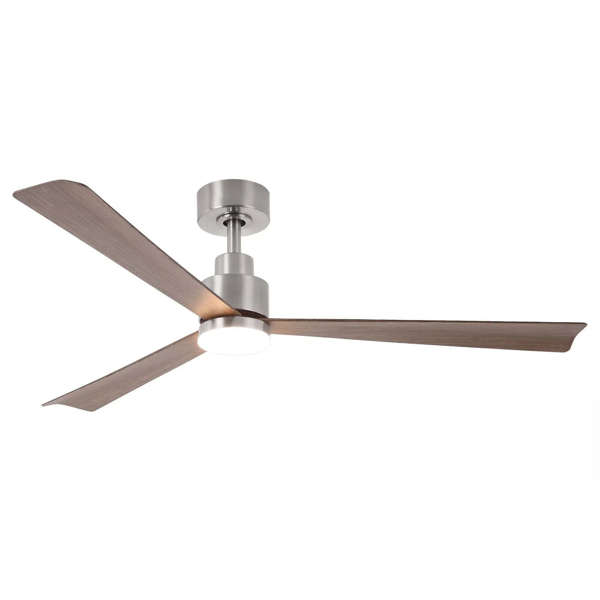 Parrot Uncle 52-Inch Dinah Modern Downrod Mount Ceiling Fan with Remote Control and LED Light