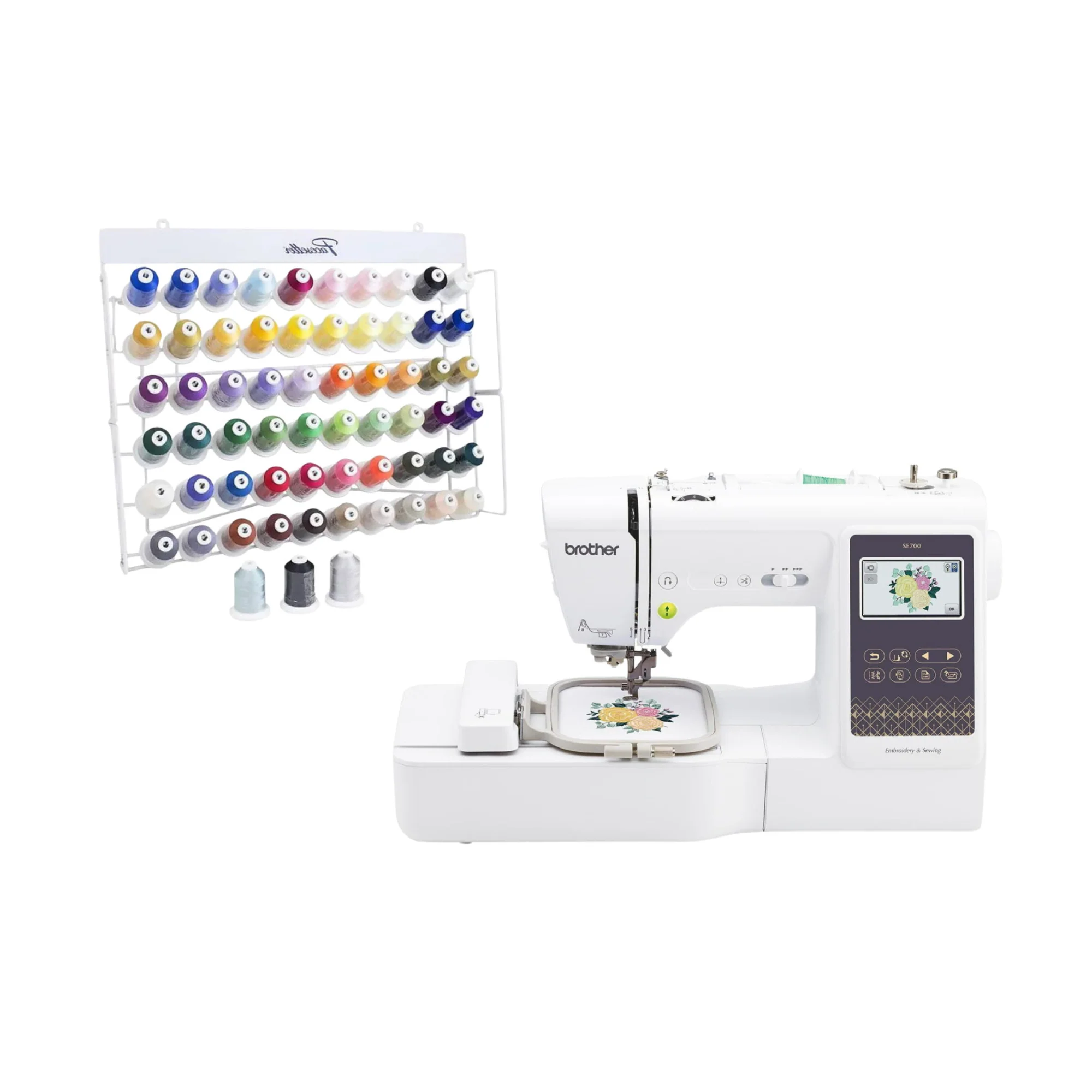 Brother SE700 Elite Computerized Sewing and Embroidery Machine Bundle