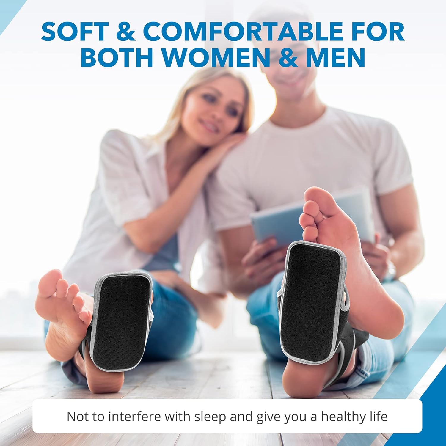 Sgrived Plantar Fasciitis Night Splint: Upgraded Plantar Fasciitis Brace with Support Plate - Dorsal Night Splint for Plantar Fasciitis Women Men - Plantar Fasciitis Relief Achilles Tendonitis Foot Drop Heel Pain Black 6