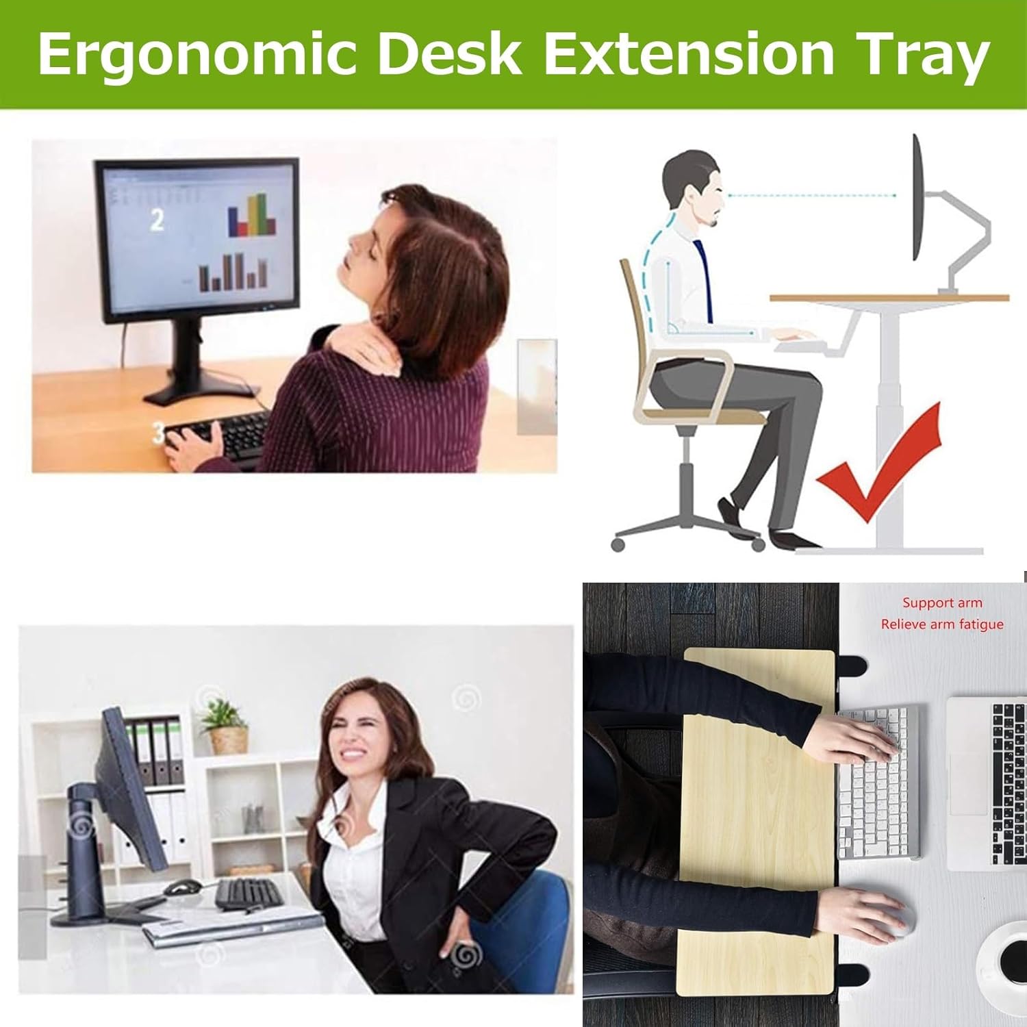 90° Foldable Keyboard Tray - Ergonomic Desk Extender Tray, Fully Supports The Arms/Teak/75 * 25Cm,