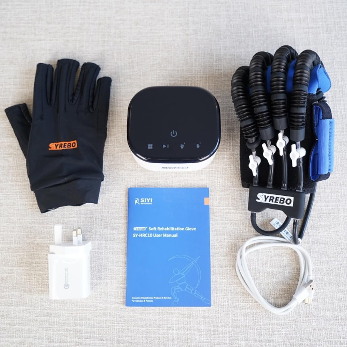 Upgraded Rehabilitation Robot Gloves Stroke Hand Dysfunction Recovery, Finger Exerciser Physical Therapy Equipment