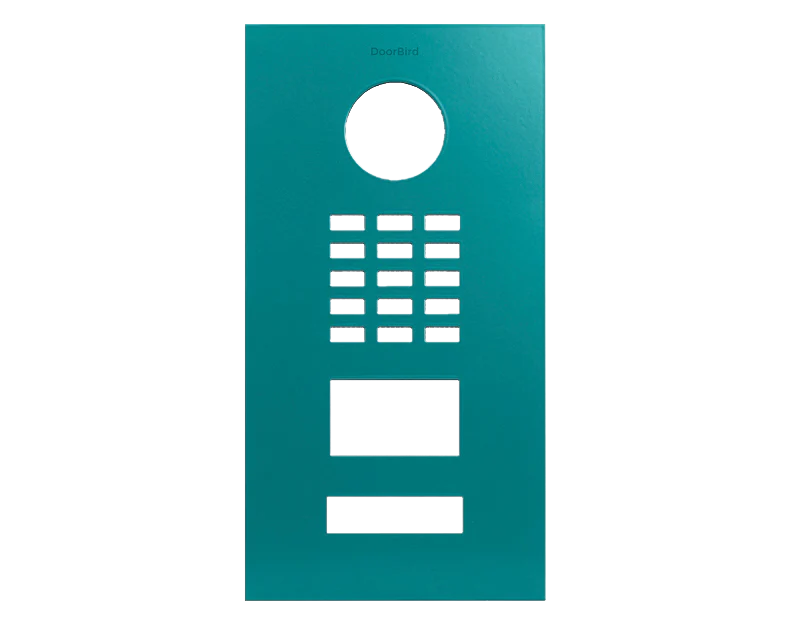 DoorBird Front Panel for D2101V in Turquoise Blue, RAL 5018