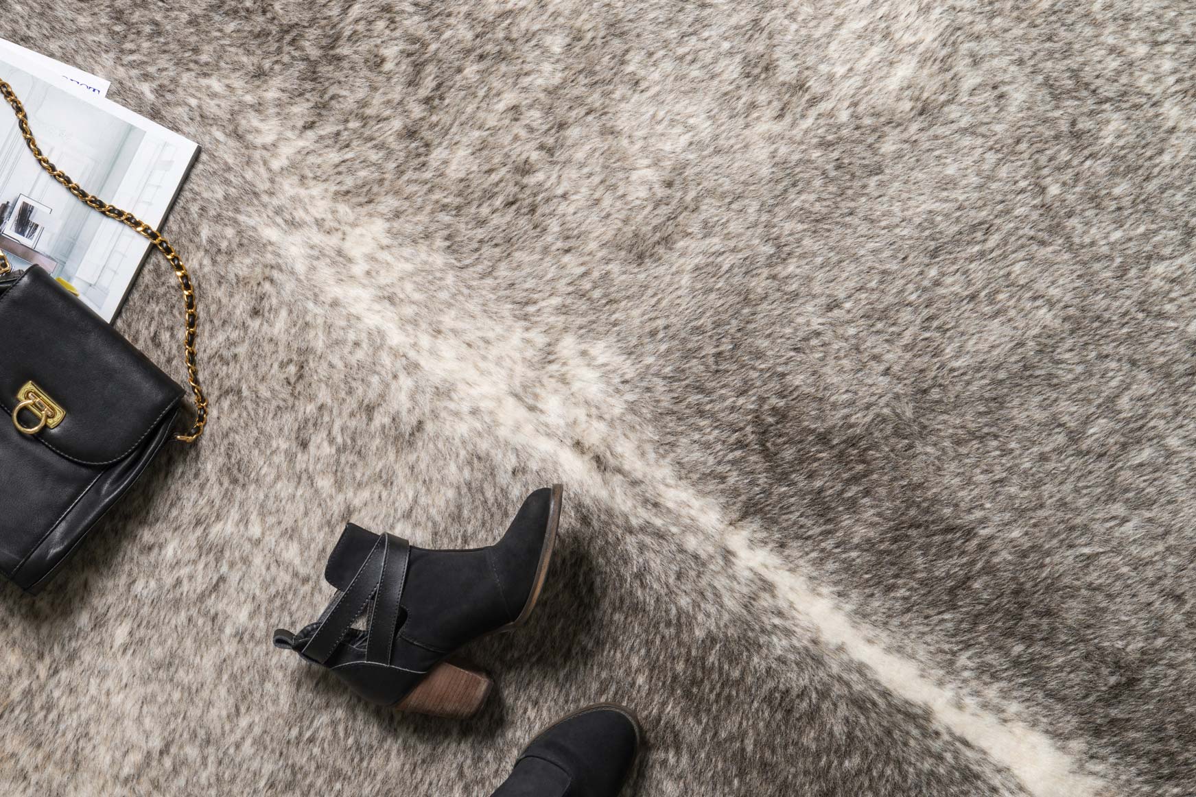 Loloi II Grand Canyon Collection - Transitional Power Loomed Rug in Grey & Ivory (GC-11)