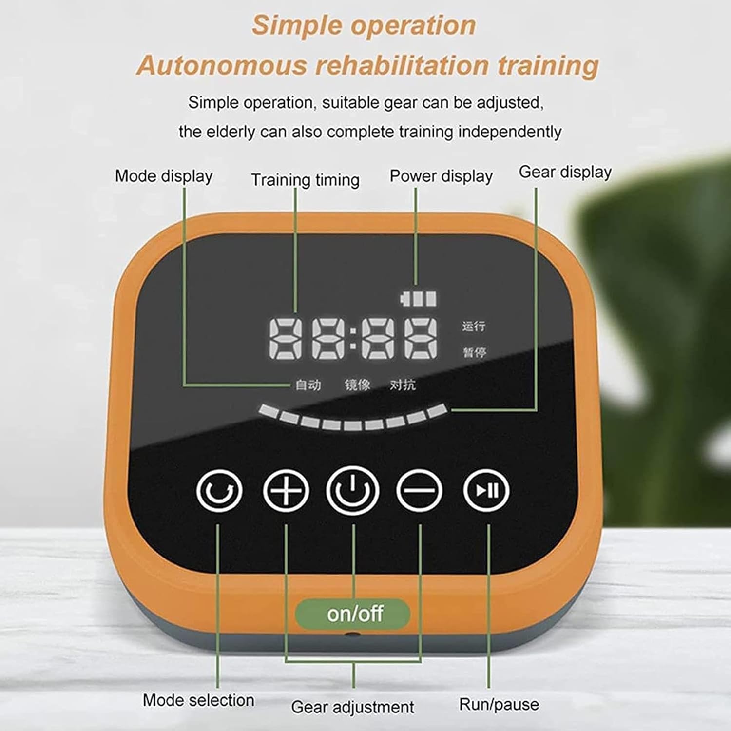 Rehabilitation Robot Gloves Stroke Hemiplegia Hand Function Exercise Correction Fingerboard with Remote Control/Single Finger Training,Right-L