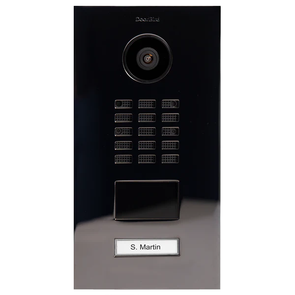 DoorBird D2101V IP Video Door Station, 1 Call Button in Titanium
