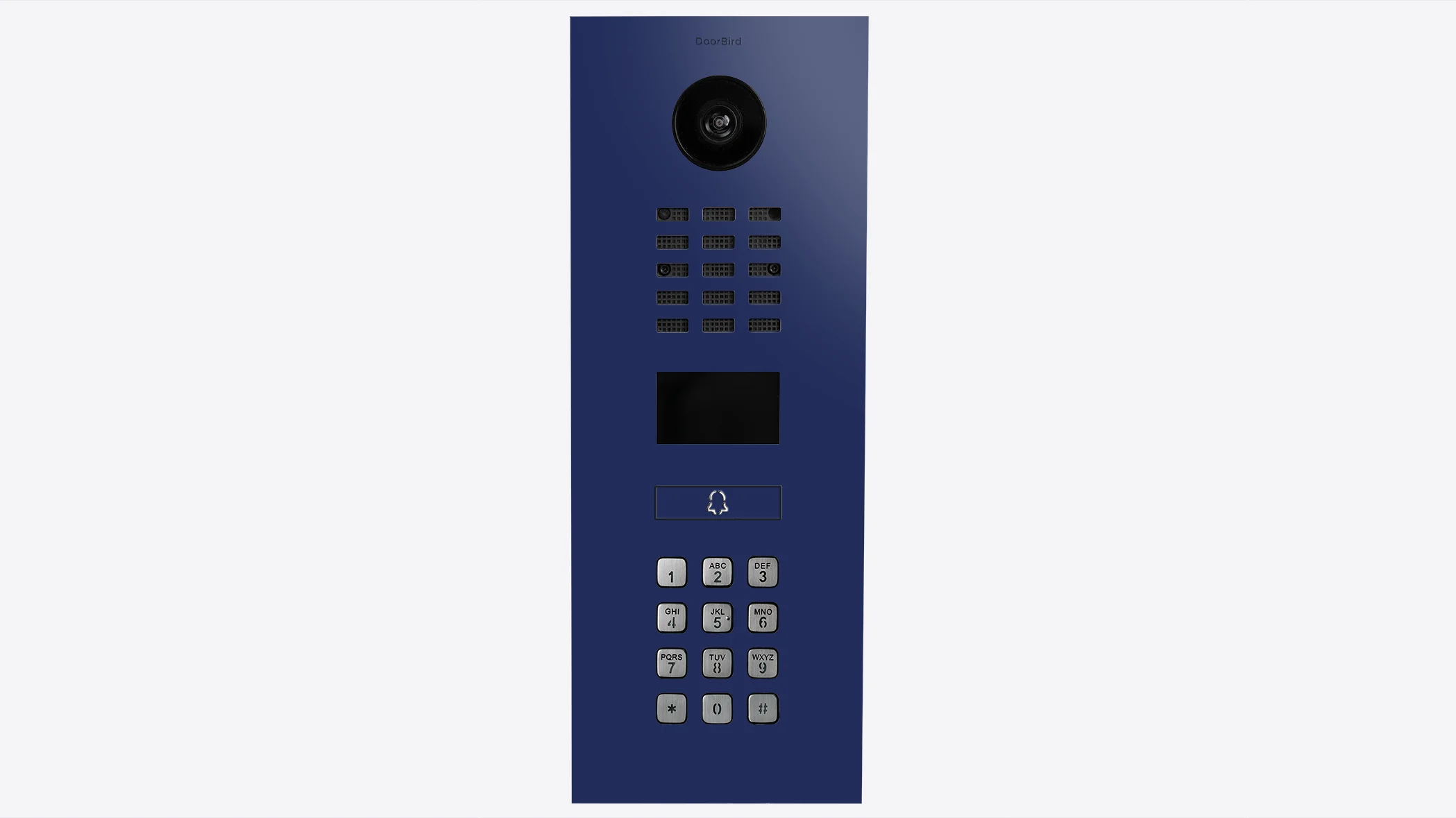 DoorBird D2101KV IP Video Intercom, 1 Call Button in Night Blue, RAL 5022