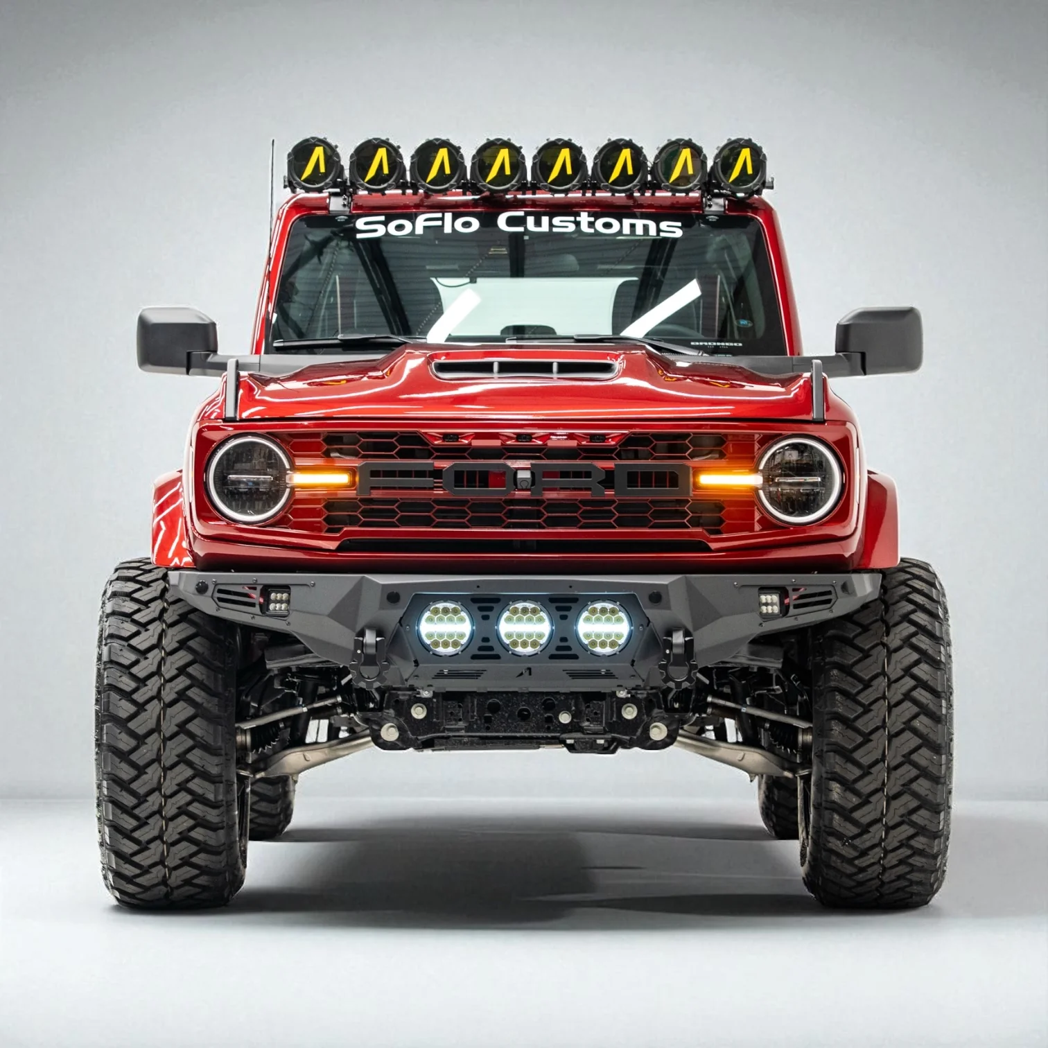 Ford Bronco Baja Front Bumper w/ Lights 2021-2026