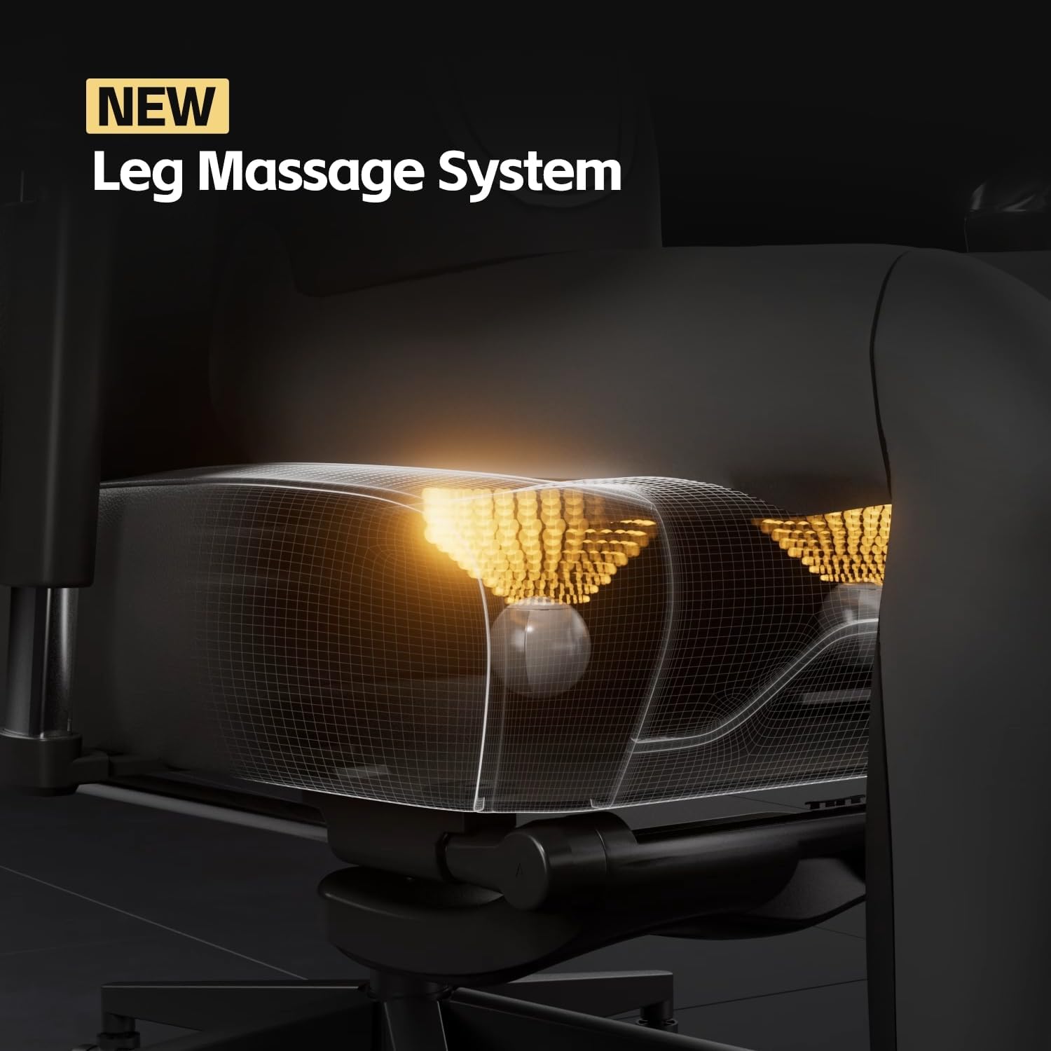 AutoFull M6 Gaming Chair, Ergonomic Office Chair with Dynamic Lumbar Support, 6D Adjustable Armrests and Footrest (Black)