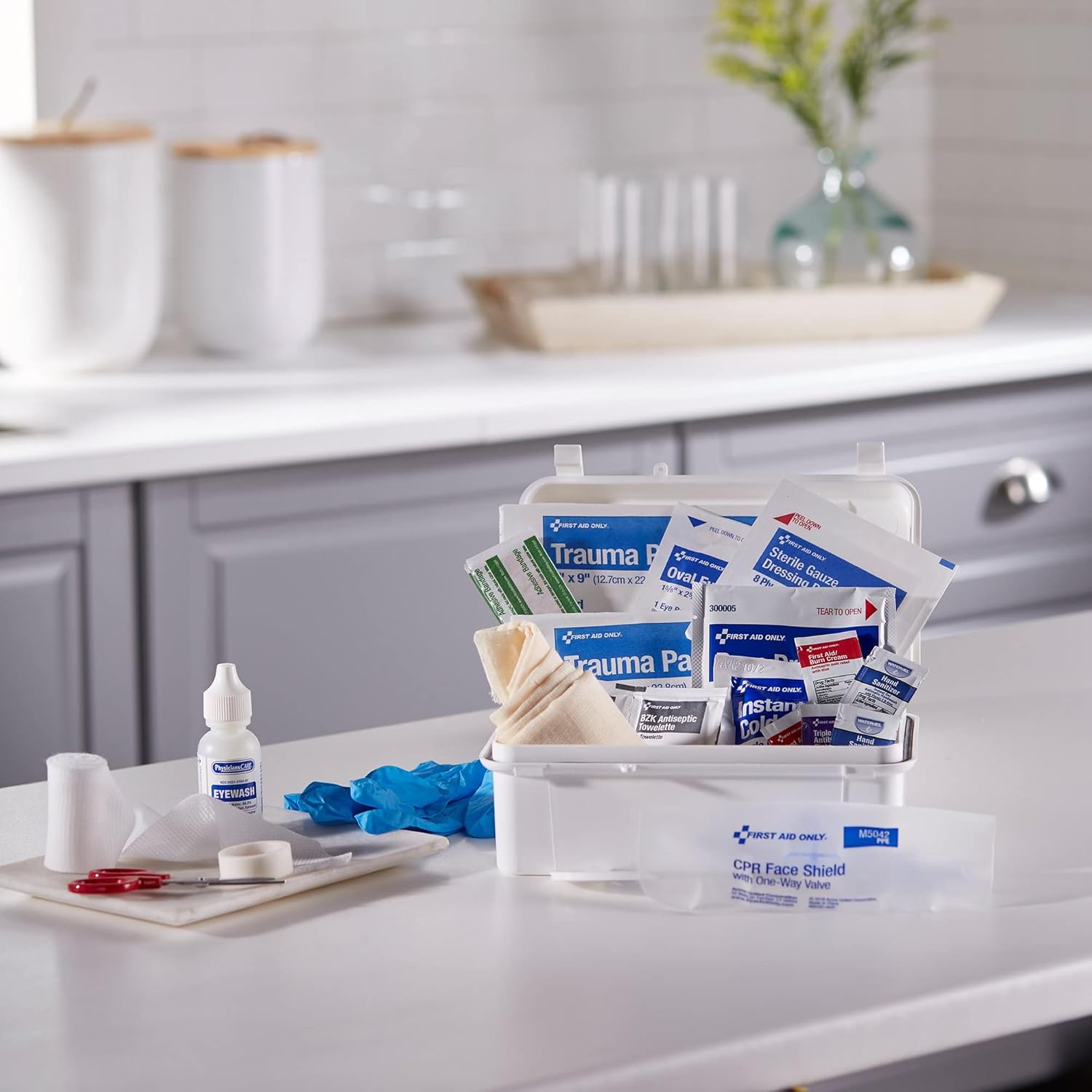 McKesson 10 Person Wall Mount First Aid Kit Plastic Case 12 per Case