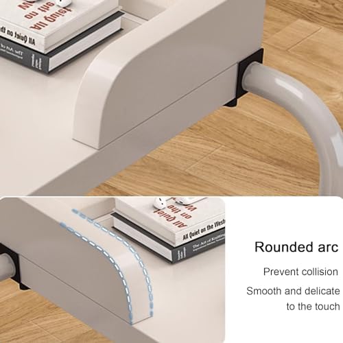 Overbed Table Computer Workstation，Over Bed Desk Height Adjustable 65-95cm Food Tray Desk Medical Table with Wheels Standing Over Bed Table King Size(Color:Black)