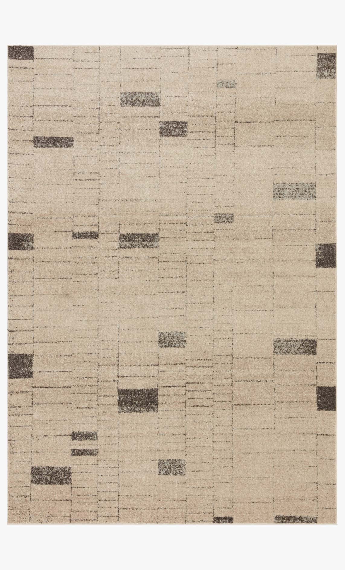 Loloi II Bowery Collection - Contemporary Power Loomed Rug in Slate & Taupe (BOW-02)