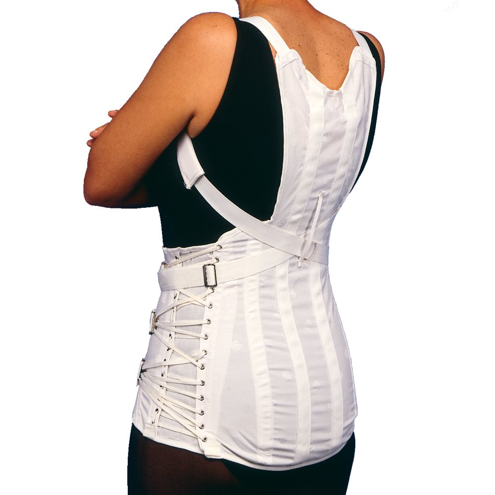 Truform-OTC Dorsolumbar Support, Spinal Disk Back Brace, Thoracic Kyphosis, Tall, 42 Inch Hip