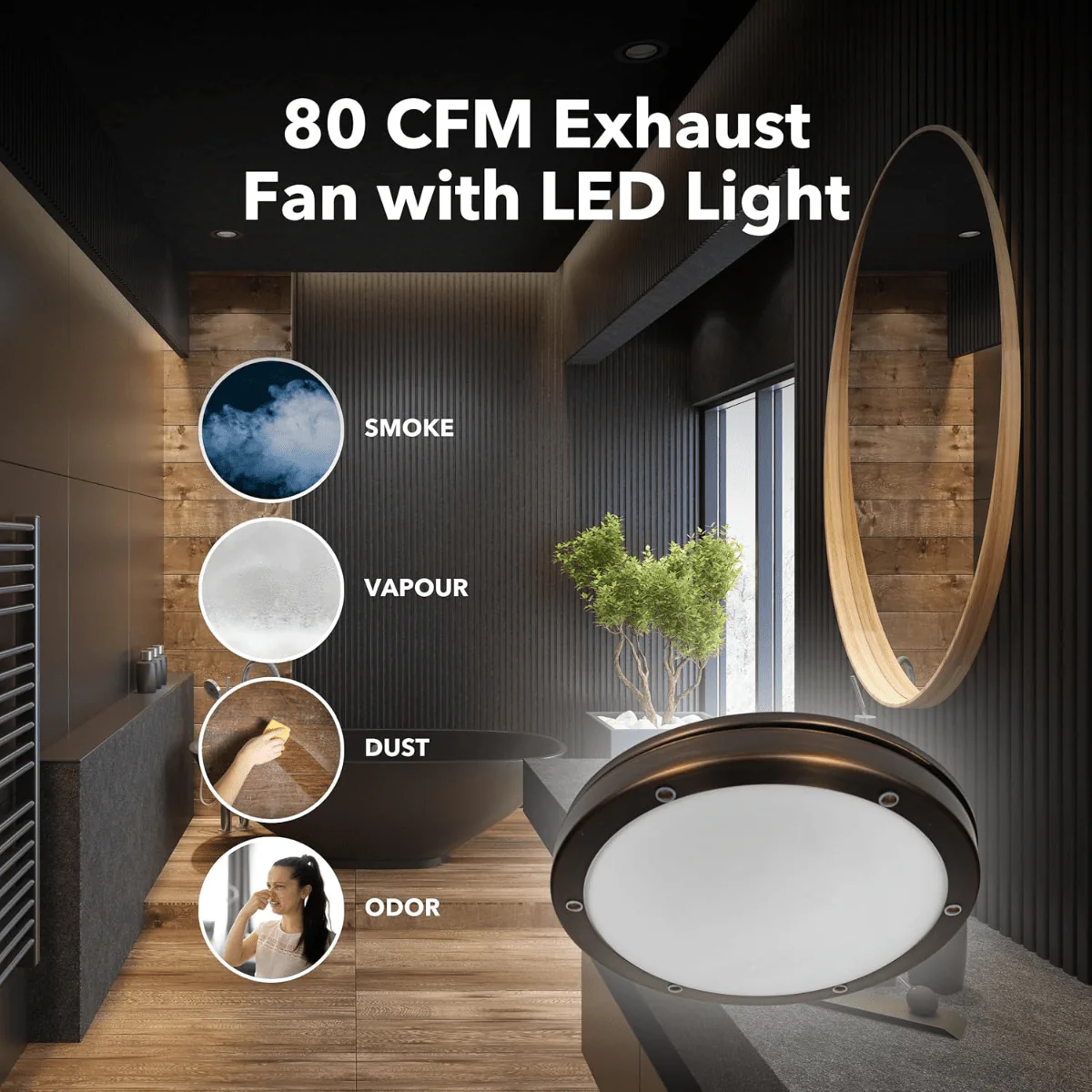 Hunter Oasis 80 CFM Bathroom Fan