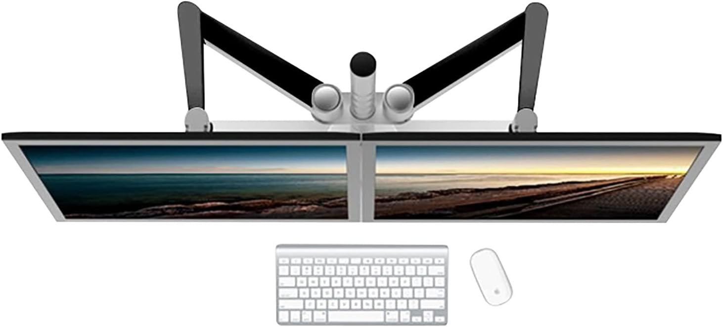 VERSADESK OmniView Dual Monitor Stand - Height Adjustable Arms for 24