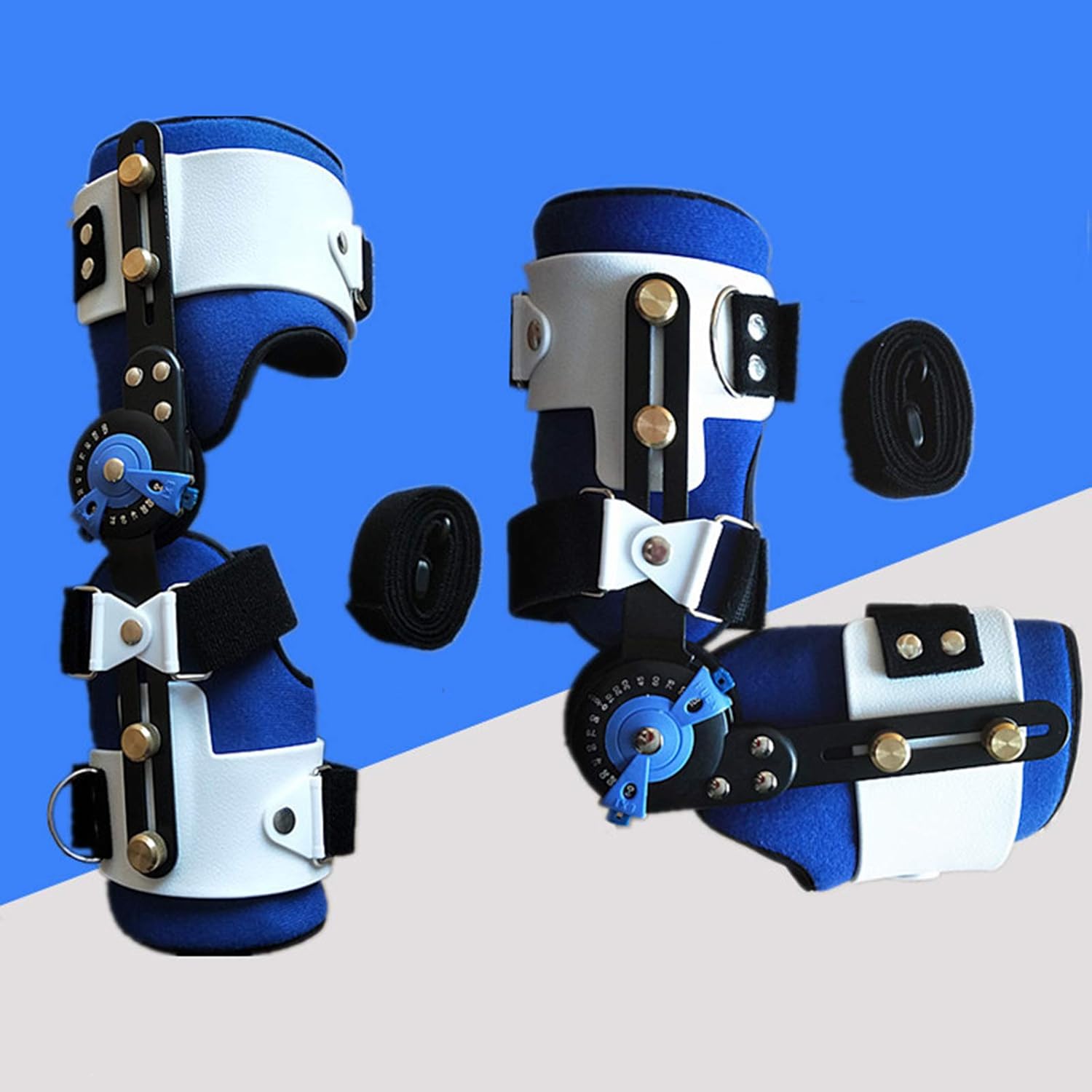 Adjustable Brace Splint Elbow Fracture Immobilizer, Hinged Elbow Brace Cruciate Ligament Sprain, Loose Elbow Joint and Postoperative Fracture,Right (Right-36 cm