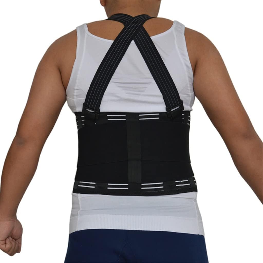 Suspender Belt Adjustable Posture Back Support Corrector Lumbar Brace Shoulder Band Corset Relief Lower Back Pain(M Code)
