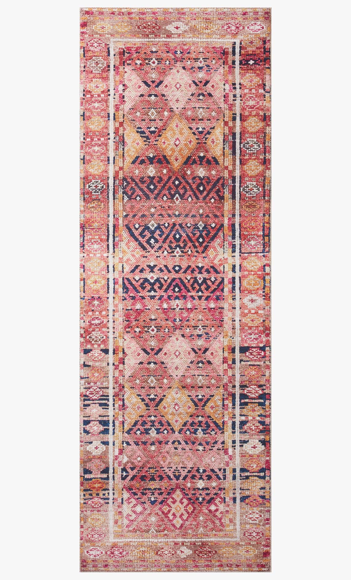 Loloi II Layla Collection - Traditional Power Loomed Rug in Magenta (LAY-15)