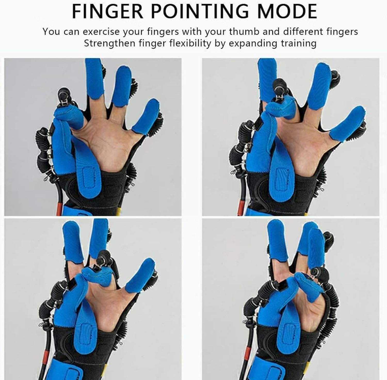 Stroke Hand Splint Assistive Gloves Hand Strengthener Finger Orthosis for Stroke People Finger Wrist Training,Right-L