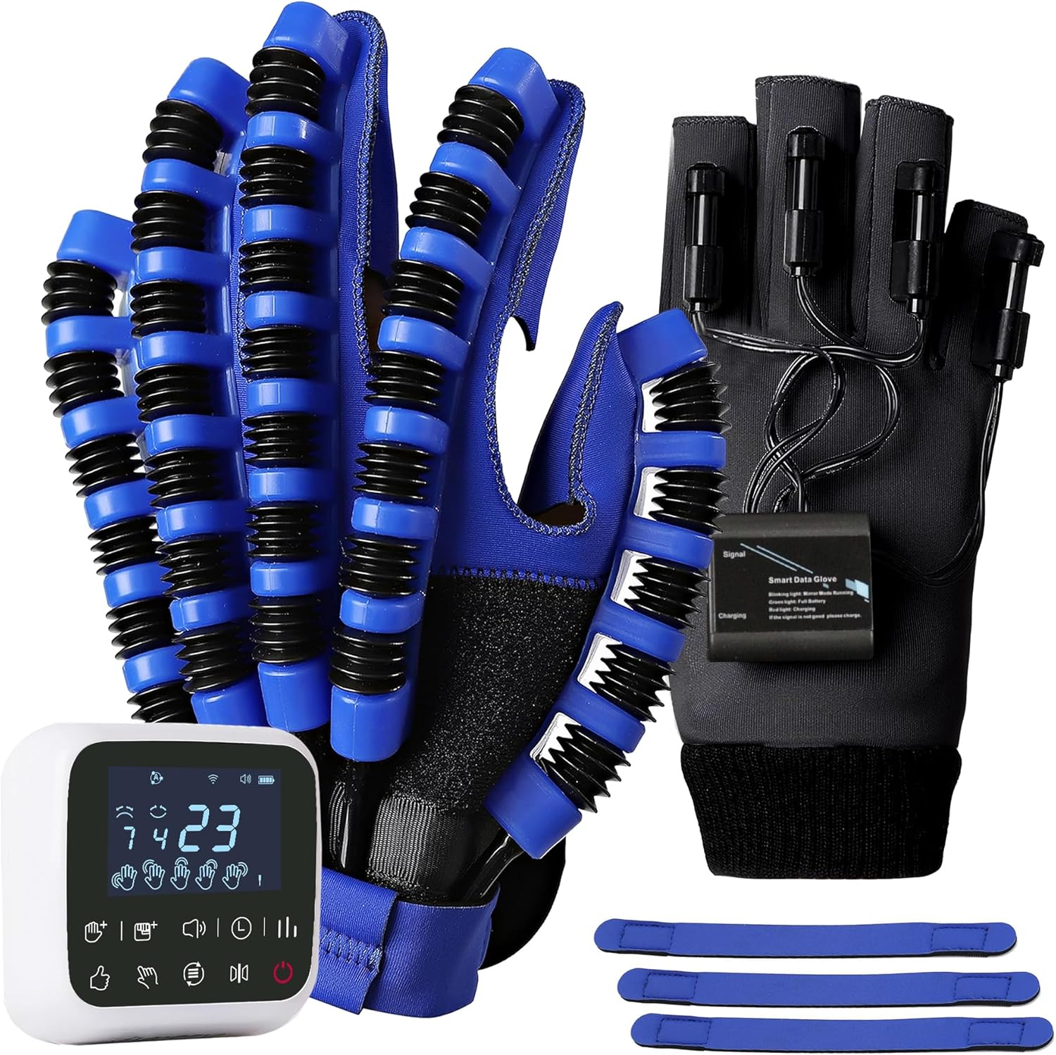Rehabilitation Robot Gloves - 5 Modes Hand Physical Therapy Rehabilitation Equipment for Finger Rehab Trainer - Boost Recovery with Stroke Recovery Power Gloves(LEFT,L)
