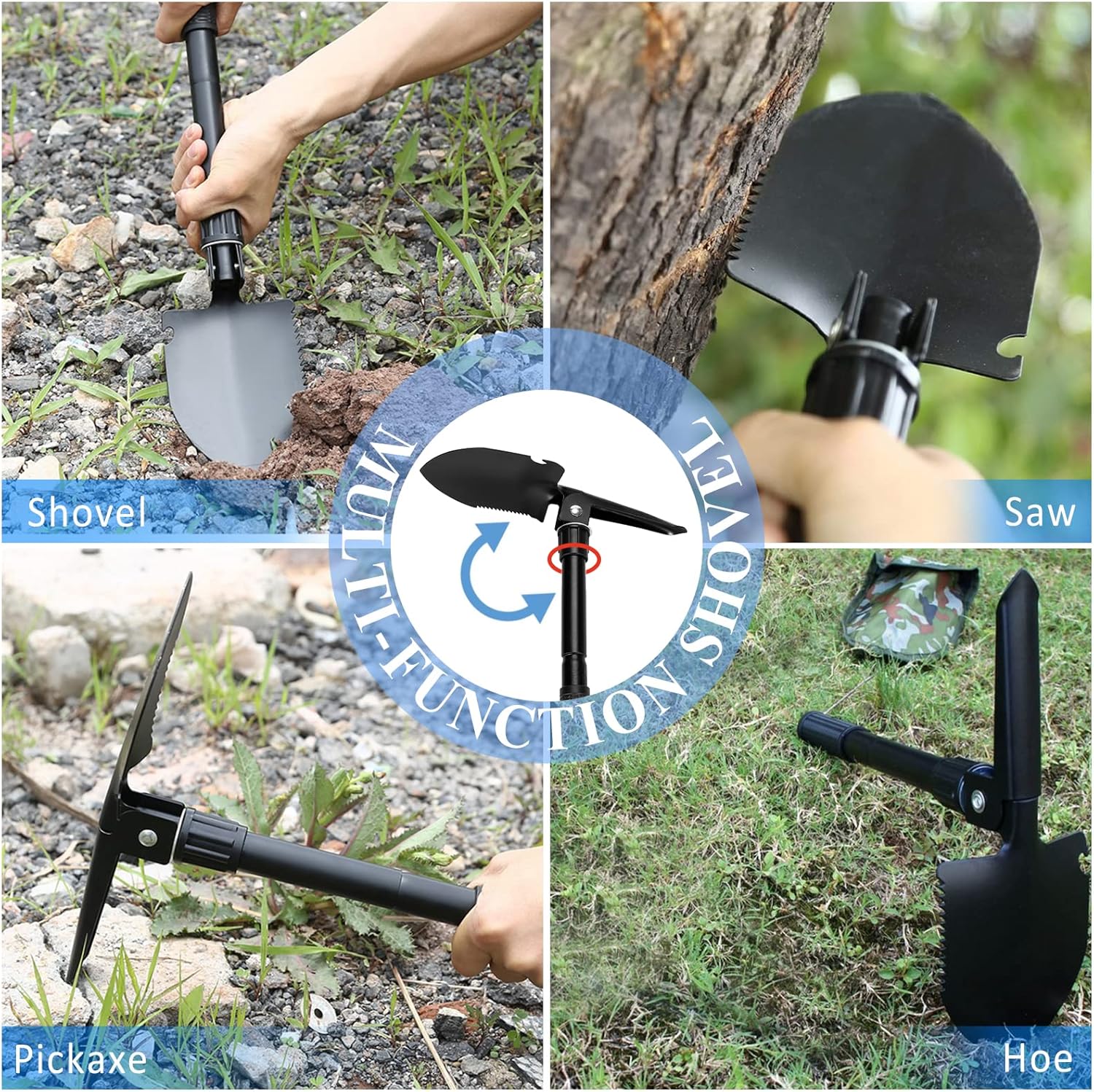 AUTODECO 98 PCS Roadside Car Emergency Assistance Kit with Portable Air Compressor Jumper Cables Safety Hammer All in One Pliers Tool Set（Orange）