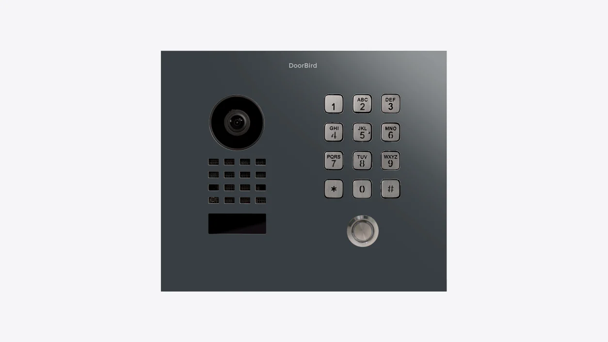 DoorBird D1101KH Classic Flush-Mount IP Video Door Station in Anthracite Grey, RAL 7016