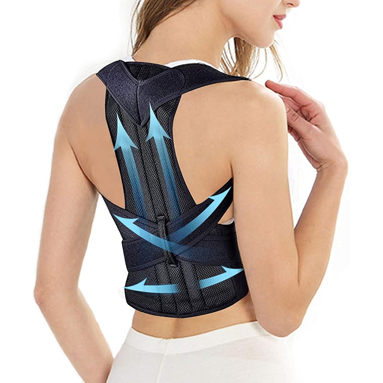 Posture Corrector Full for Men-Lumbar Support Belt Waist Strap Prevent Scoliosis Improve Hunchback Relieve Neck Shoulder Back Pain