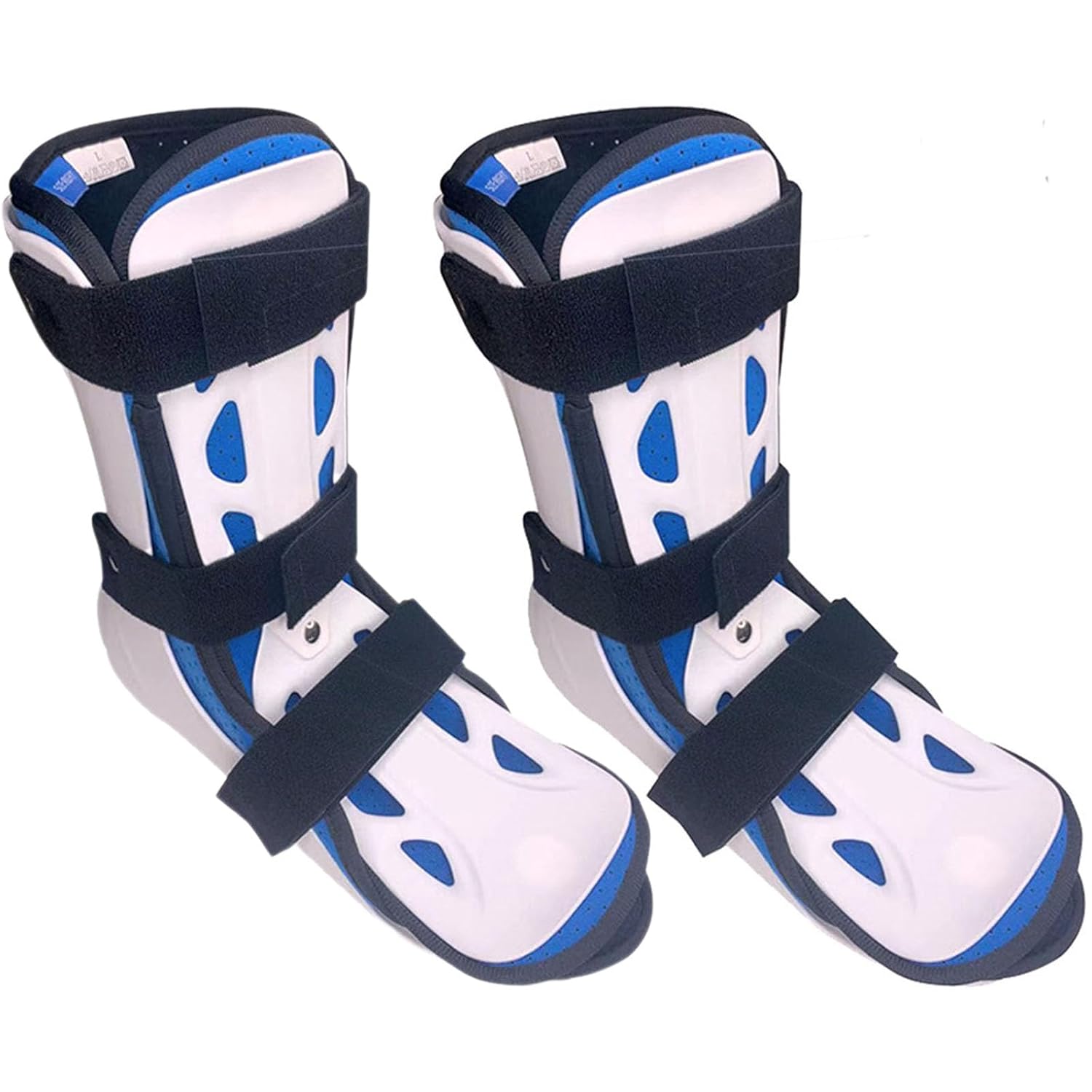 SFKLYU Plantar Fasciitis Night Splint Ankle Support Brace AFO Brace Orthosis Splint with Front Protection Plate for Ankle Foot Injuries Sprain Broken,Left+right,M