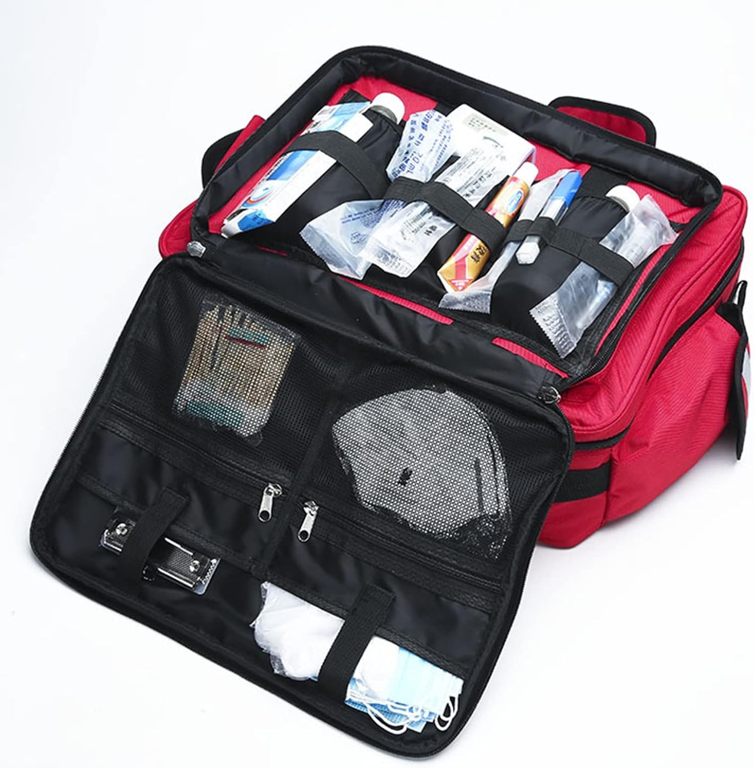 Portable First Aid Bag, Nurse Tote, Large-Capacity Outdoor Travel Emergency Storage Field Survival Camping Car Tactical Rescue Kit