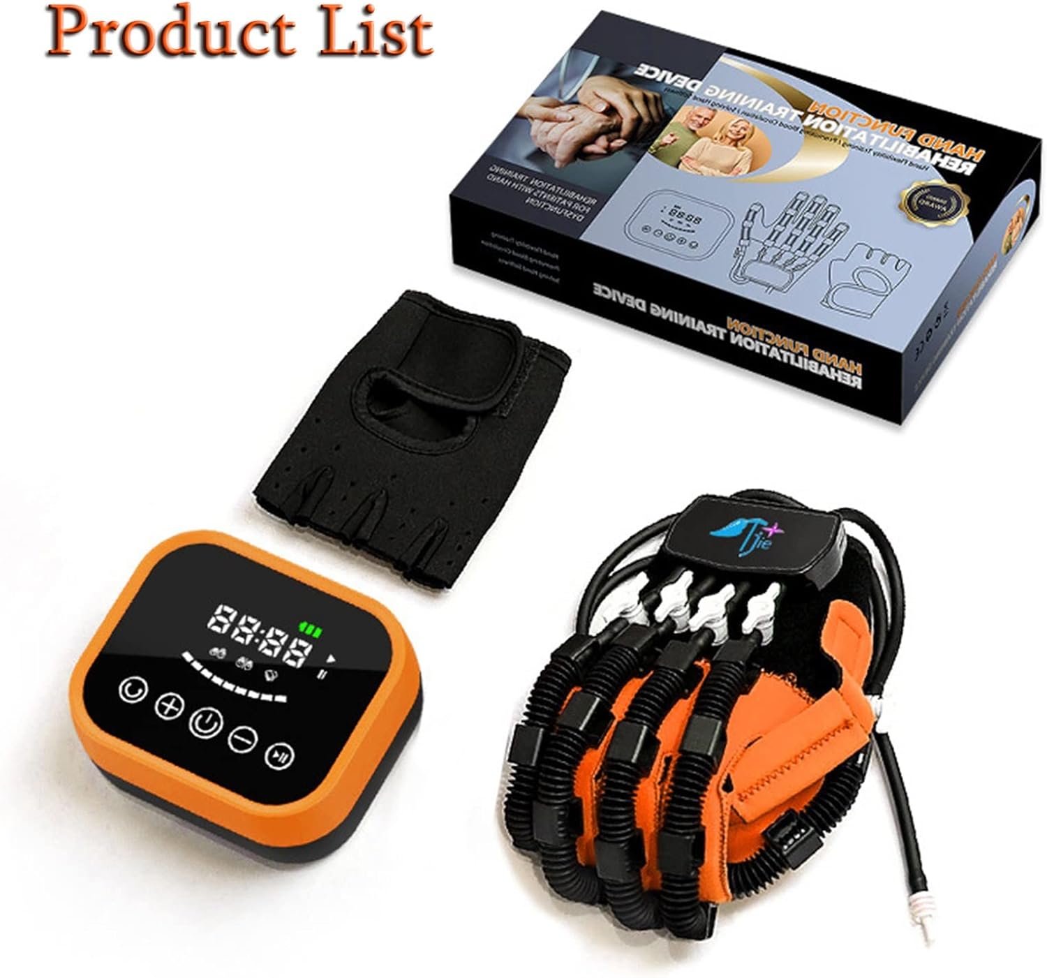 Hemiplegia Stroke Rehabilitation Trainer Arthritis Hand Rehabilitation Robot Gloves Finger Splint Restorey Aids for Long-Term Relief Finger Cramps (Color : Right Hand, Size : Small)