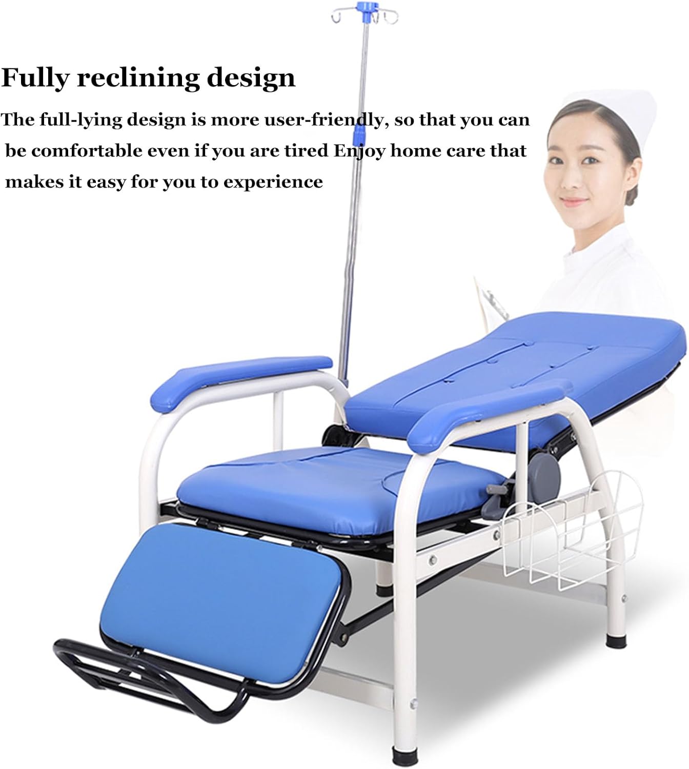 Phlebotomy Chair With Adjustable Armrest,blood Draw Chair Waiting Room Reception Chairs, Single Infusion Chair ,fully Reclining Reception Chairs Waiting Room Chair,for Research Laboratories Clinics