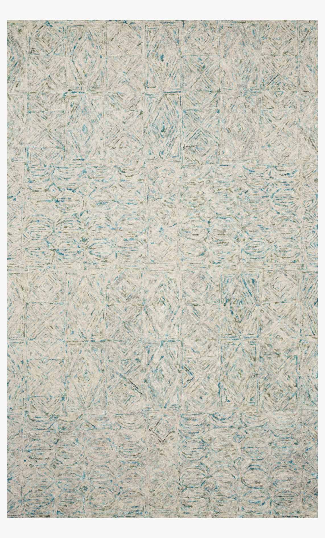 Loloi Peregrine Collection - Contemporary Hand Tufted Rug in Aqua (PER-05)