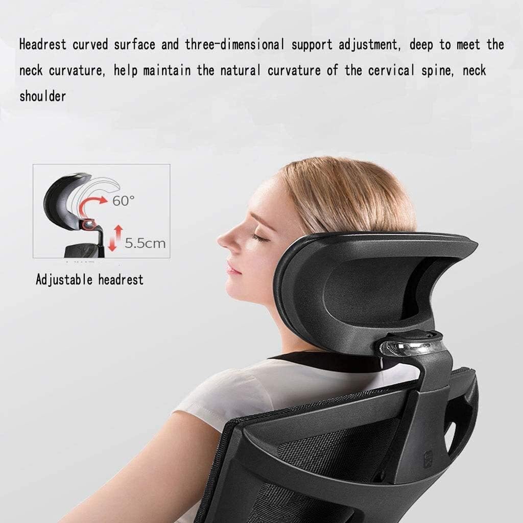 Executive Swivel Adjustable Swivel Office Desk Chair with Armrests Lumbar Support Desk Ergonomic Chair Computer Chair Home Engineering Office Chair Comfortable Reclining (Vermilion)