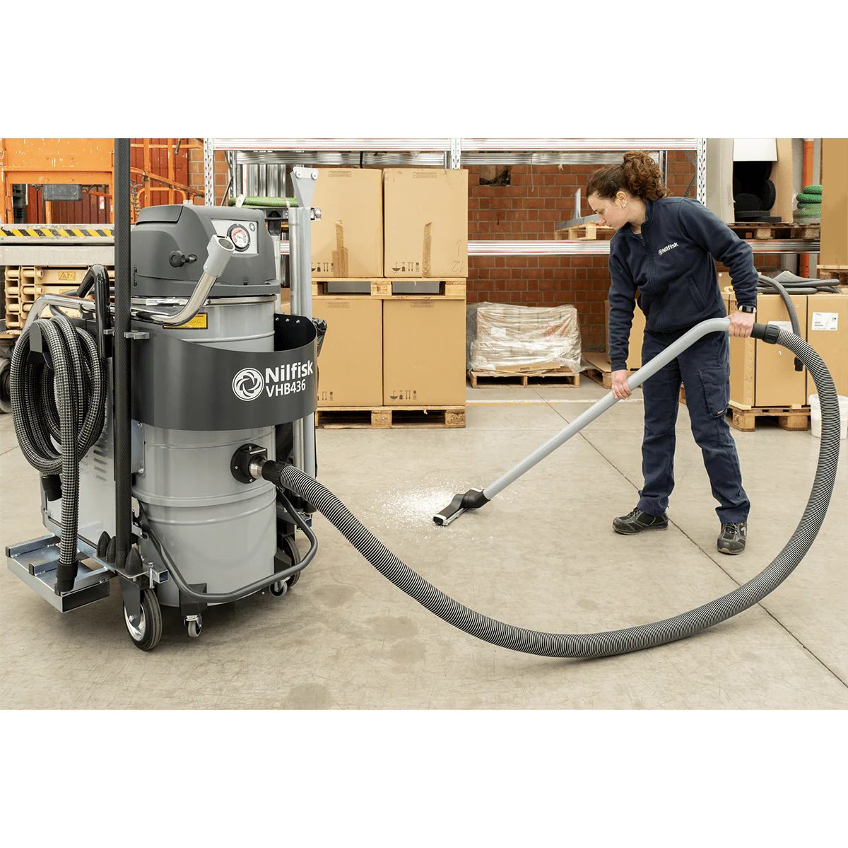 Nilfisk VHB436 Battery-Powered HEPA Industrial Vacuum