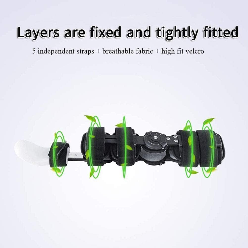 Elbow Orthosis, Adjustable Hinged Elbow Fixed Brace, Elbow Joint Ligament Injury Protective Gear, for Arm Fracture Fixed Or Postoperative Rehabilitation