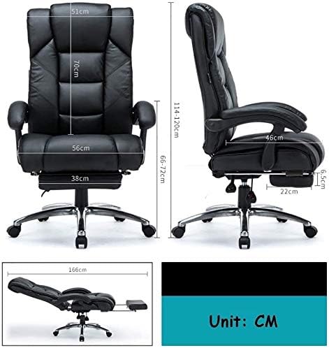 Executive Swivel Adjustable Swivel Office Desk Chair with Armrests Lumbar Support Desk Ergonomic Chair Chair Reclining Boss Home Study Office Lunch Break Lift Staff Lift Reclining (Beige)